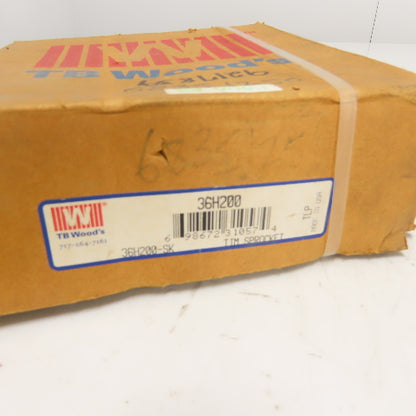 TB Woods 36H200 5-7/8" OD x 2-3/8" Wide Timing Belt Pulley Sprocket 1/2" Pitch