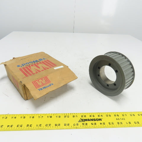 TB Woods 5-7/8" OD x 2-3/8" Wide Timing Belt Pulley Sprocket 1/2" Pitch