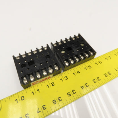 Custom Connector Corp. SD12 12 Pin 600V Relay Socket Lot Of 2