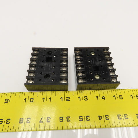 Custom Connector Corp. SD12 12 Pin 600V Relay Socket Lot Of 2
