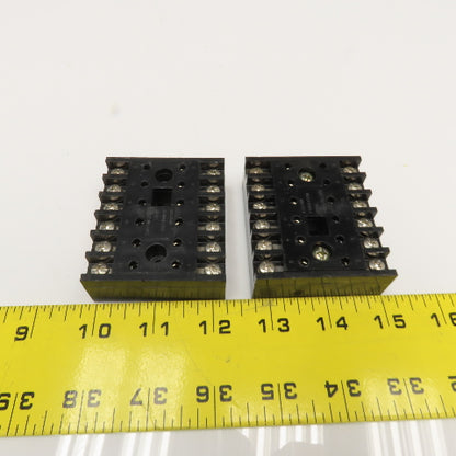 Custom Connector Corp. SD12 12 Pin 600V Relay Socket Lot Of 2