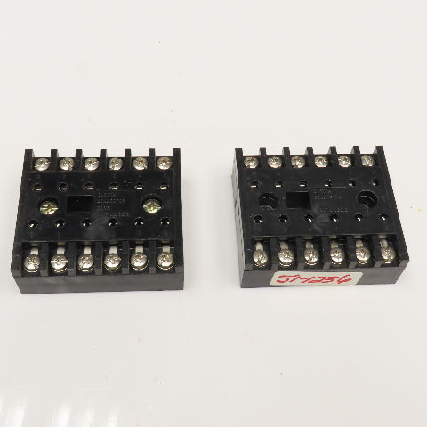 Custom Connector Corp. SD12 12 Pin 600V Relay Socket Lot Of 2