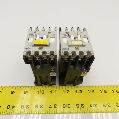 Allen Bradley 700DC-F400 Contactor Relay 660VAC 300VDC Max 24VDC Coil Lot Of 2