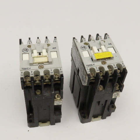 Allen Bradley 700DC-F400 Contactor Relay 660VAC 300VDC Max 24VDC Coil Lot Of 2