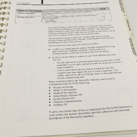 Fanuc MARO2DN4405801E Ver. 4.40 DeviceNet Interface Users Guide
