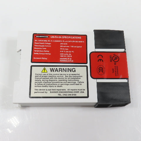 Banner UM-FA-9A Safety Relay 24V AC/DC (Clean)