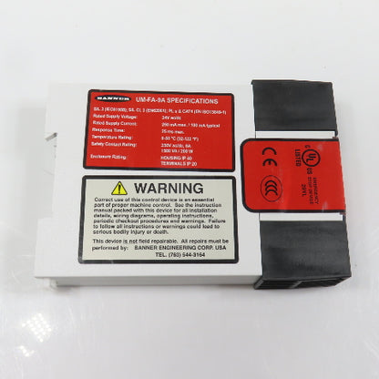 Banner UM-FA-9A Safety Relay 24V AC/DC (Clean)