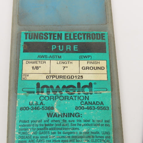 Inweld 07PUREGD125 1/8" x 7" Electrode Lot Of 7