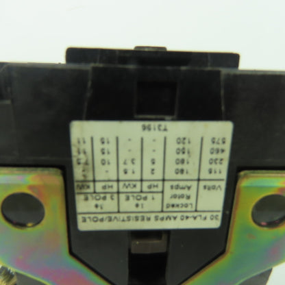 Cutler-Hammer C25DNC330 30A Contactor 208-240V Coil
