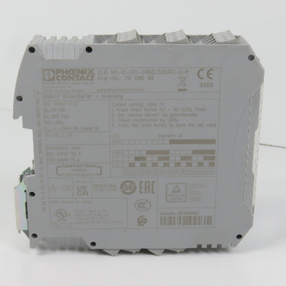 Phoenix Contact ELR H5-IS-SC-24DC/500AC-3-P Hybrid Motor Starter Reversing 3A