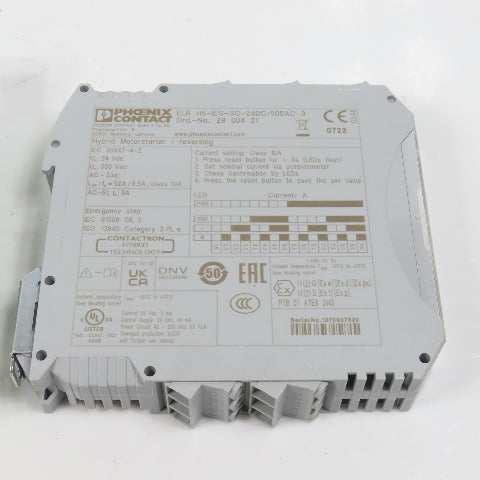 Phoenix Contact ELR H5-IES-SC-24DC/500AC-9 Hybrid Motor Starter Reversing 9A