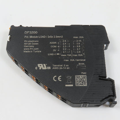 IFM DF3200 Distribution Module For Supply Voltage 18-30 VDC