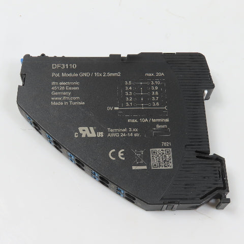 IFM DF3110 Distribution Module For Ground Potential 18-30V DC