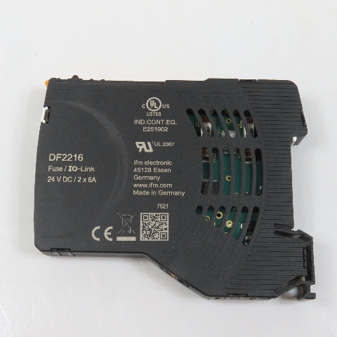 IFM DF2216 IO-Link Electronic Circuit Breaker 24VDC 6A