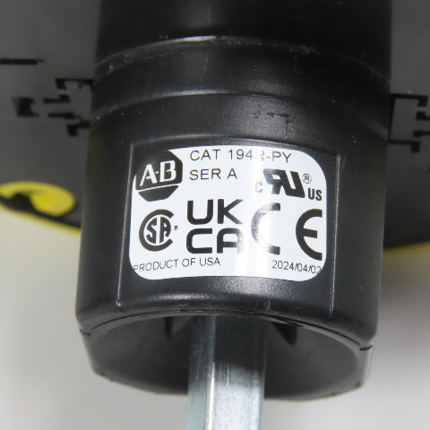 Allen Bradley 194R-J60-1753 60A Fusible Disconnect Switch W/ 194R-PY Handle