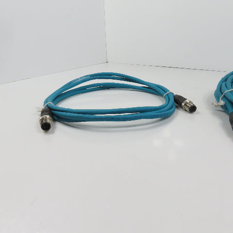Lumberg 0985 806 100/10M Double Ended Ethernet CAT 5e Cables 10m 2m Lot Of 2