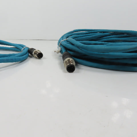 Lumberg 0985 806 100/10M Double Ended Ethernet CAT 5e Cables 10m 2m Lot Of 2