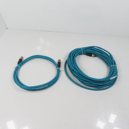 Lumberg 0985 806 100/10M Double Ended Ethernet CAT 5e Cables 10m 2m Lot Of 2