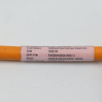EM Integrated EMG5NNS8SN14M01.0 Cable 14AWG 4-Cond W/ Harting Male Connector
