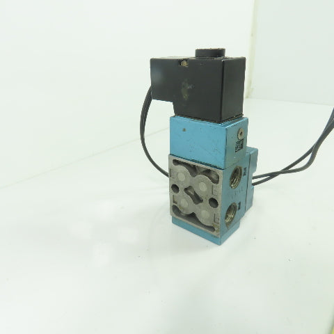 MAC 712C-12-PI-111CA 4-Way Solenoid Valve 110/120V Coil 20-150PSI 1/4" NPT