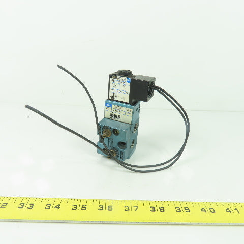 MAC 712C-12-PI-111CA 4-Way Solenoid Valve 110/120V Coil 20-150PSI 1/4" NPT