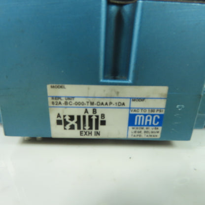 MAC <-- 82A-BC-000-TM-DAAP-1DA Solenoid Valve 150PSI 110/120V Coil