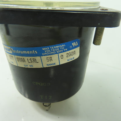 Crompton 08AA LSRL 0-200 Panel Mount Meter Gauge Type 077