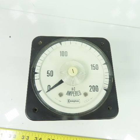 Crompton 08AA LSRL 0-200 Panel Mount Meter Gauge Type 077