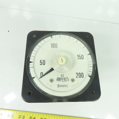 Crompton 08AA LSRL 0-200 Panel Mount Meter Gauge Type 077