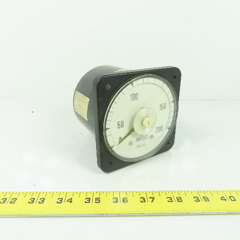 Crompton 08AA LSRL 0-200 Panel Mount Meter Gauge Type 077