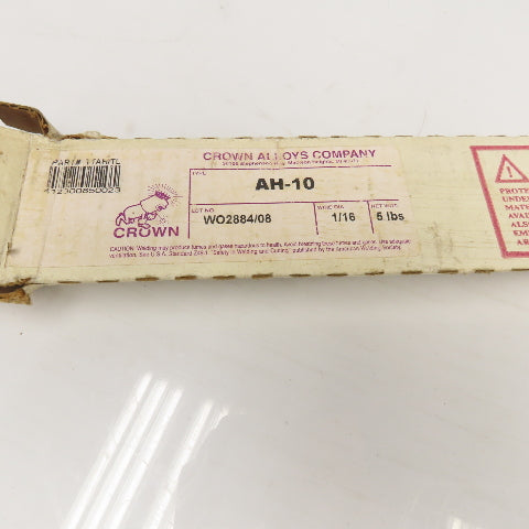 Crown AH-10 1/16" x 36" Welding Electrode Air Hardening Tool Steel 5Lbs.