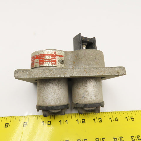 Crouse Hinds DS 479 600V Heavy Duty Explosion Proof 2 Button Switch Assembly