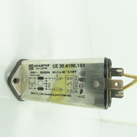 Schurter CE 30.6100.151 Power Entry Module 250V 50/60Hz