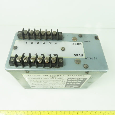 Scientific Columbus XL 3-1K5P-A7 Process Control Watt Transducer 120VAC 5A 60Hz