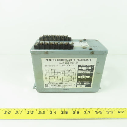 Scientific Columbus XL 3-1K5P-A7 Process Control Watt Transducer 120VAC 5A 60Hz