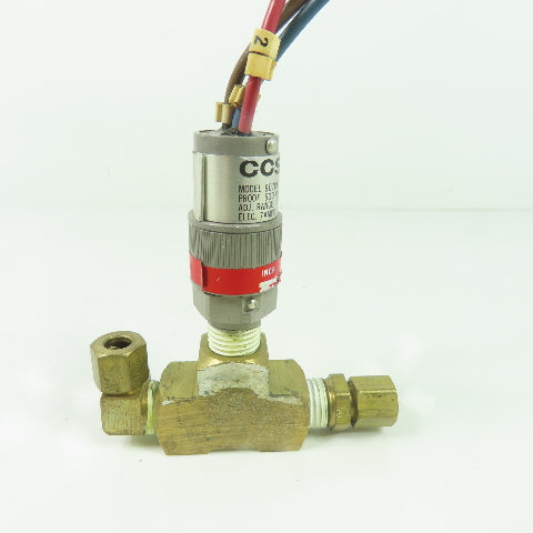 CCS 607GK1 Pressure Switch 500PSIG Proof 120/250VAC 28VDC 4-22PSIG Range