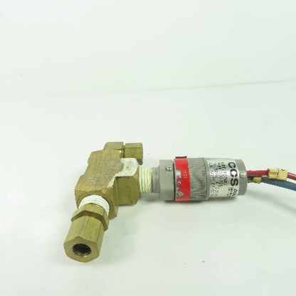 CCS 607GK1 Pressure Switch 500PSIG Proof 120/250VAC 28VDC 4-22PSIG Range