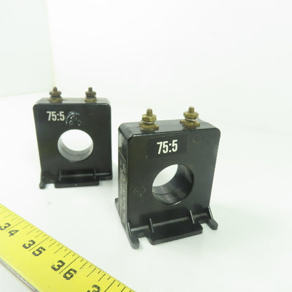Instrument 2 SFT-750 Ratio 75:5 Current Transformer 50-400HZ 600V Lot Of 2