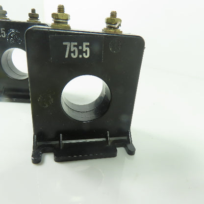 Instrument 2 SFT-750 Ratio 75:5 Current Transformer 50-400HZ 600V Lot Of 2