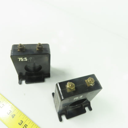 Instrument 2 SFT-750 Ratio 75:5 Current Transformer 50-400HZ 600V Lot Of 2