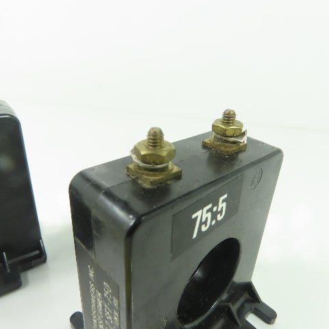 Instrument 2 SFT-750 Ratio 75:5 Current Transformer 50-400HZ 600V Lot Of 2