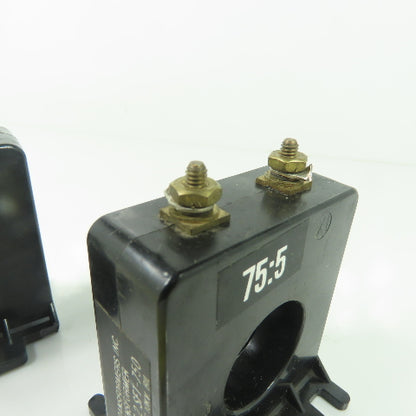 Instrument 2 SFT-750 Ratio 75:5 Current Transformer 50-400HZ 600V Lot Of 2