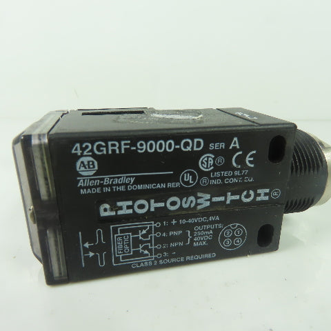 Allen Bradley 42GRF-9000-QD Ser A Photoswitch Photoelectric Sensor 10-40VDC