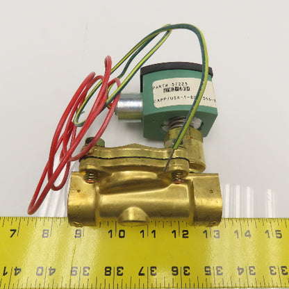 Asco 8210G13 Redhat 3/4" NPT Solenoid Valve 5-250PSI WOG 110/120V Coil