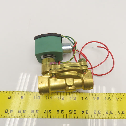 Asco 8210G13 Redhat 3/4" NPT Solenoid Valve 5-250PSI WOG 110/120V Coil