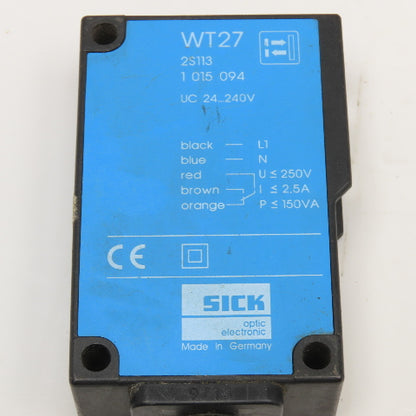 Sick WT27 24-240V Photoelectric Proximity Sensor