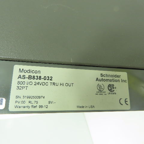 Gould AS-B838-032 Modicon 24 VDC Input Module 32PT