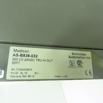 Gould AS-B838-032 Modicon 24 VDC Input Module 32PT