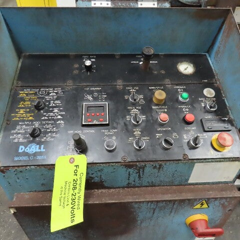 DoAll C-305A 12" x 12" Automatic Cold Cut Band Saw Chip Auger 208-230/460V 5Hp