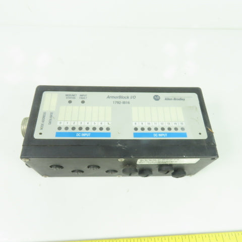 Allen Bradley 1792-IB16A Armor Block I/O Module 10-30VDC Input